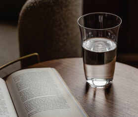 Audo Copenhagen 'Strandgade' drinking glass, tall, set of two TRANSPARENT MENU22STR645TRA