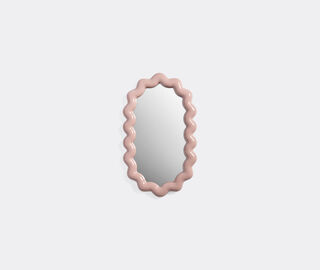&amp;k Amsterdam 'Zigzag' oval mirror, pink PINK AMST25MIR067PIN