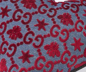 Gucci 'GG' heart shaped cushion, red and blue RED GUCC23CUS731MUL