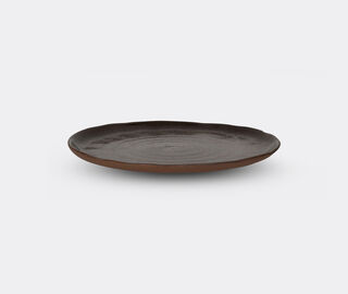 Pomax 'Cycle' dinner plate, set of four, brown MULTICOLOUR POMA26CYC200MUL
