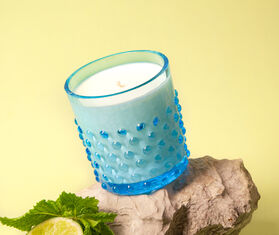KLIMCHI &#39;Hobnail&#39; candle, Mojito, azure MULTICOLOUR KLIM25MOJ074LBL