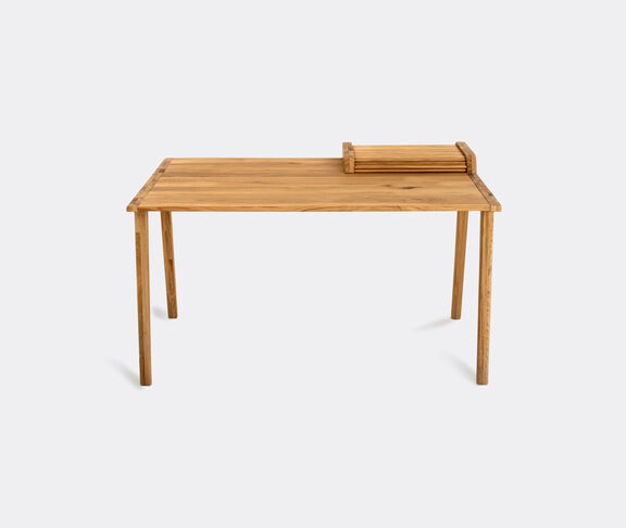 Colé Tapparelle Desk - In Natural Oak With “Tapparella” Sliding Shutter Natural Oak ${masterID} 2