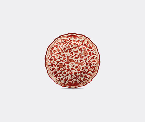 Les-Ottomans 'Peacock' plate Red ${masterID}