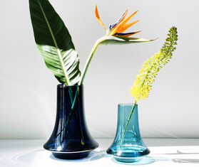 XLBoom &#39;Spinn&#39; vase, large, blue BLUE XLBO23SPI038BLU