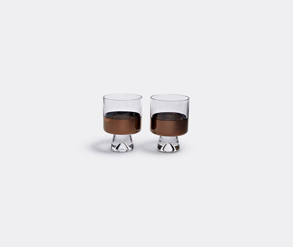 Tom Dixon 'Tank' low ball glasses, set of two Copper, Clear ${masterID}
