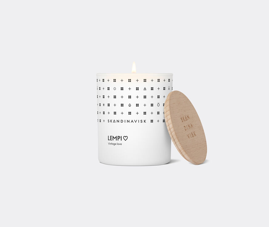 Skandinavisk 'Lempi' scented candle with lid  SKAN20LEM052WHI