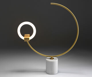 Chris Basias Studio 'Arges' table and floor lamp, white MULTICOLOUR CTLI19ARG782WHI