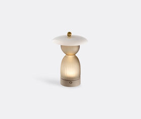 NasonMoretti 'Jingasa' table lamp, fum&eacute; brown and milky white TRANSPARENT NAMO26JIN794TRA
