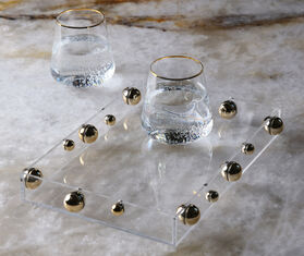 By Gabs 'Bandeja Match' tray, small, gold GOLD GABS24BAN684GOL