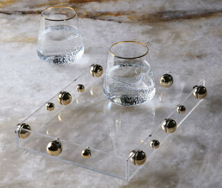 By Gabs 'Bandeja Match' tray, small, gold GOLD GABS24BAN684GOL