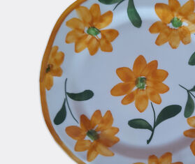 Les-Ottomans Hand painted ceramic plate, orange MULTICOLOUR OTTO23HAN309MUL