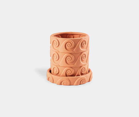 Seletti 'Magna Graecia, Onda' terracotta vase with saucer TERRACOTTA SELE23TER016TER