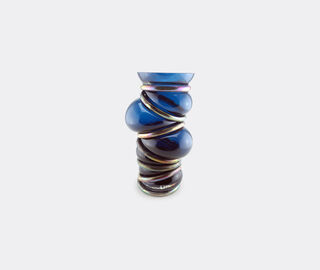 Vanessa Mitrani 'Chain Ring' vase, dark blue BLUE VAMI22CHA290BLU