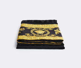 Versace 'I Love Baroque' face towel, black BLACK VERS22FAC945BLK