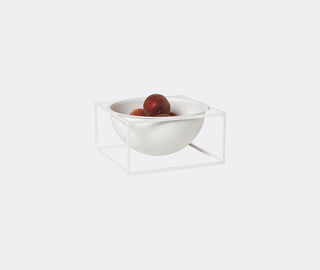 Audo Copenhagen 'Kubus' centerpiece, large, white WHITE BYLA22BOW325WHI