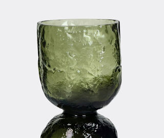 Pomax 'Diabolo' hurricane vase, small, green GREEN POMA26DIA754GRN