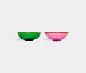 La DoubleJ Nut bowl, set of two, green and pink MULTICOLOUR LADJ23LUX301MUL