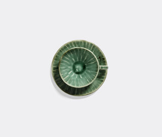 Serax 'Verde Lanza' espresso cup and saucer, set of two, green GREEN SERA26ESP909GRN