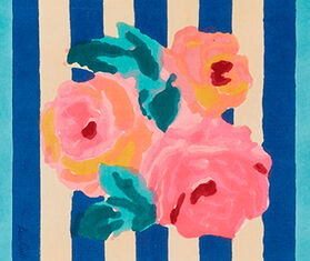 Lisa Corti &#39;Nizam Stripes&#39; table mat, set of four, blue multicolor BLUE LICO25AME681BLU