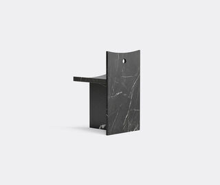 MCGANNON SAAD 'Thebes' chair, nero marquina BLACK MCSA25THE181BLK