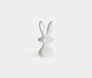 Slide 'Bunny' sculpture, milky white WHITE SLID26BUN725WHI