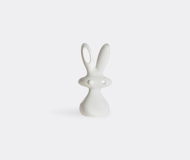 Slide 'Bunny' sculpture, milky white WHITE SLID26BUN725WHI