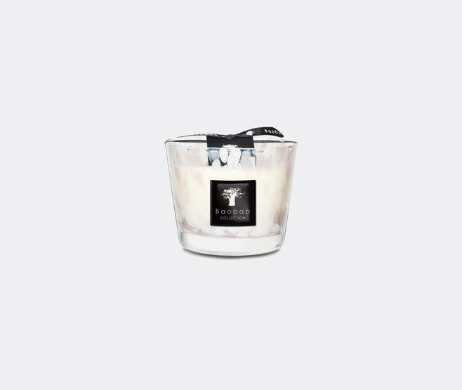 Baobab Collection 'Pearls White' candle, small PINK BAOB23PEA786MUL