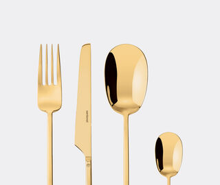 Sambonet '100' cutlery, set of twenty-four, gold GOLD SAMB24SER002GOL