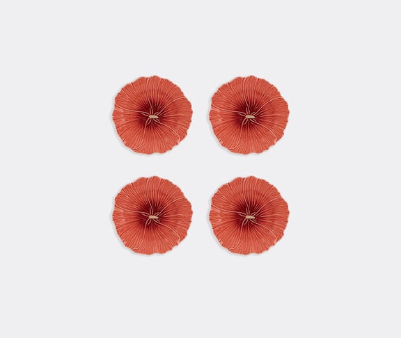 Bordallo Pinheiro 'Maria Flor' dessert plate, set of four, orange undefined ${masterID}