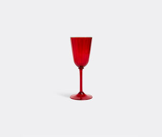 La DoubleJ 'Rainbow' wine glass, set of two, red RED LADJ23WIN069RED
