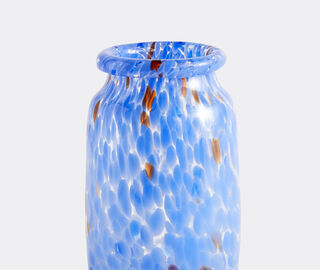 Hay 'Splash' roll neck vase, medium BLUE HAY122SPL952BLU