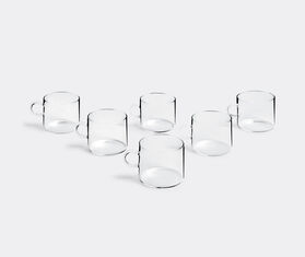 Ichendorf Milano &#39;Piuma&#39; teacup small, set of 6 TRANSPARENT ICMI15TEA088TRA