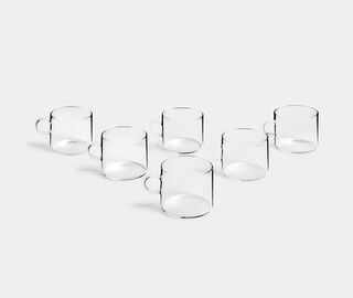 Ichendorf Milano 'Piuma' teacup small, set of six TRANSPARENT ICMI15TEA088TRA