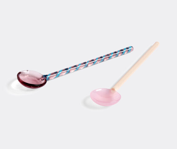 Hay 'Glass Spoons', set of two, purple and pink Aubergine and light pink ${masterID}