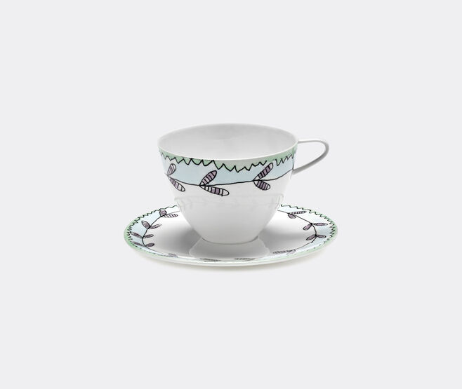 Serax 'Blossom Milk' cappuccino cup and saucer, set of two MULTICOLOUR SERA23CAP679MUL