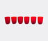 NasonMoretti 'Idra' water glass red, set of six Red NAMO19WAT475RED