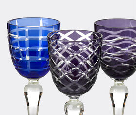 POLSPOTTEN 'Cobalt' wine glass, set of six MULTICOLOUR POLS22WIN529MUL