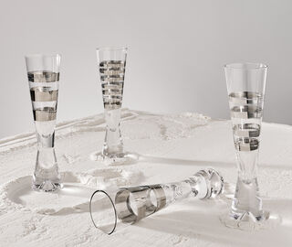 Tom Dixon 'Tank' champagne glass gift set, set of four TRANSPARENT TODI22TAN512TRA
