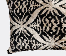 Les-Ottomans Velvet cushion, black and white MULTICOLOUR OTTO22VEL683MUL