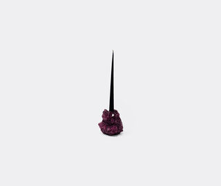 Mineral Series 'Crystal' candlestick holder, bordeaux BORDEAUX MISE26CAN516RED