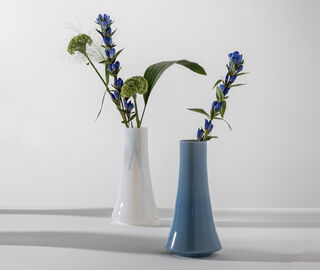 NasonMoretti 'AS15' vase, opaline iris BLUE NAMO25AS1930BLU