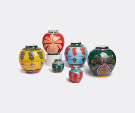 La DoubleJ &#39;Big Pineapple Bordeaux Bubble&#39; vase BURGUNDY LADJ20BUB462MUL