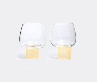 Vanessa Mitrani Cube Gravity' whisky glass, set of two MULTICOLOUR VAMI15WHI461TRA
