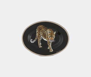 Dolce&amp;Gabbana Casa 'Leopardo' round wooden tray MULTICOLOUR DGCA22WOO940MUL