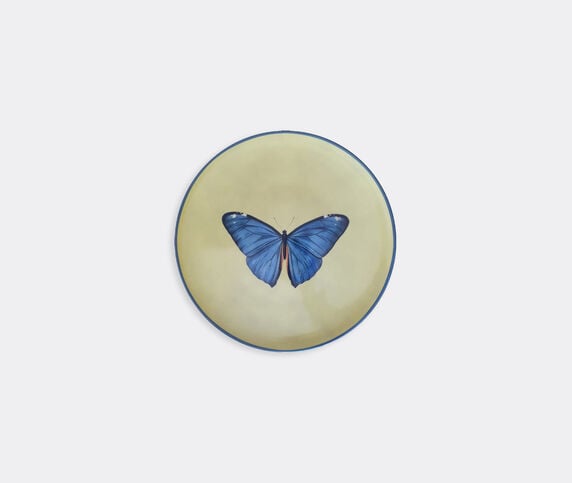 Les-Ottomans 'Insetti' porcelain plate, butterfly yellow OTTO21INS825MUL