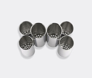 Alessi 'Canale' cutlery holder, steel SILVER ALES25CAN764SIL