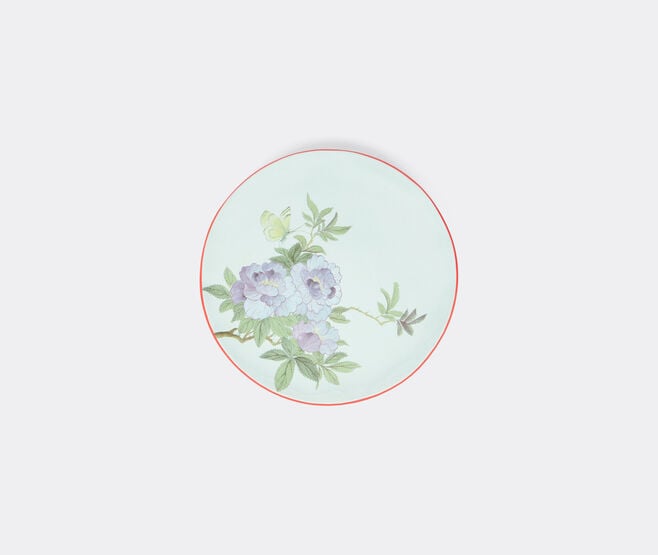 Pierre-Louis Mascia Floral round tray, light blue LIGHT BLUE PLMA26TRA748LBL