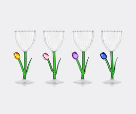 Ichendorf Milano 'Botanica' optic stemmed glass, set of four, multicolor MULTICOLOUR ICMI26BOT520MUL