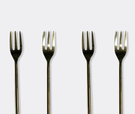Les-Ottomans 'Lemon' dessert fork, set of four, yellow MULTICOLOUR OTTO26SMA652MUL