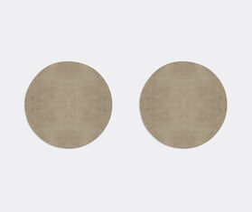HestiaLiving &#39;Prestige&#39; round tablemat, set of two, mink MULTICOLOUR HELI25PRE276BEI